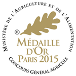 Médaille d'or 2015